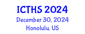 International Conference on Tourism and Hospitality Studies (ICTHS) December 30, 2024 - Honolulu, United States