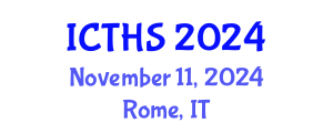 International Conference on Tourism and Hospitality Studies (ICTHS) November 11, 2024 - Rome, Italy