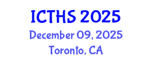 International Conference on Tourism and Hospitality Studies (ICTHS) December 09, 2025 - Toronto, Canada