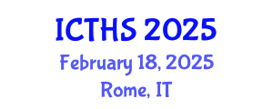 International Conference on Tourism and Hospitality Studies (ICTHS) February 18, 2025 - Rome, Italy