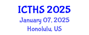 International Conference on Tourism and Hospitality Studies (ICTHS) January 07, 2025 - Honolulu, United States
