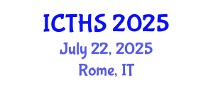 International Conference on Tourism and Hospitality Studies (ICTHS) July 22, 2025 - Rome, Italy
