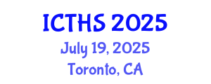 International Conference on Tourism and Hospitality Studies (ICTHS) July 19, 2025 - Toronto, Canada