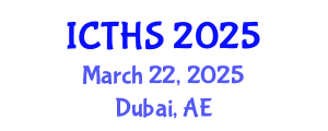 International Conference on Tourism and Hospitality Studies (ICTHS) March 22, 2025 - Dubai, United Arab Emirates