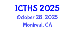 International Conference on Tourism and Hospitality Studies (ICTHS) October 28, 2025 - Montreal, Canada