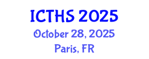 International Conference on Tourism and Hospitality Studies (ICTHS) October 28, 2025 - Paris, France
