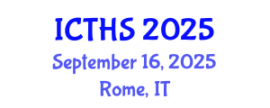 International Conference on Tourism and Hospitality Studies (ICTHS) September 16, 2025 - Rome, Italy