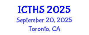 International Conference on Tourism and Hospitality Studies (ICTHS) September 20, 2025 - Toronto, Canada