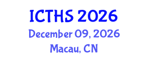 International Conference on Tourism and Hospitality Studies (ICTHS) December 09, 2026 - Macau, China