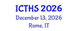 International Conference on Tourism and Hospitality Studies (ICTHS) December 13, 2026 - Rome, Italy
