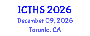 International Conference on Tourism and Hospitality Studies (ICTHS) December 09, 2026 - Toronto, Canada International Conference on Tourism and Hospitality Studies (ICTHS) December 09, 2026 - Toronto, Canada