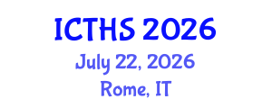 International Conference on Tourism and Hospitality Studies (ICTHS) July 22, 2026 - Rome, Italy International Conference on Tourism and Hospitality Studies (ICTHS) July 22, 2026 - Rome, Italy