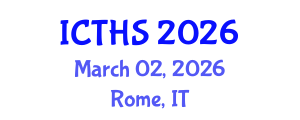 International Conference on Tourism and Hospitality Studies (ICTHS) March 02, 2026 - Rome, Italy International Conference on Tourism and Hospitality Studies (ICTHS) March 02, 2026 - Rome, Italy
