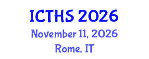 International Conference on Tourism and Hospitality Studies (ICTHS) November 11, 2026 - Rome, Italy International Conference on Tourism and Hospitality Studies (ICTHS) November 11, 2026 - Rome, Italy