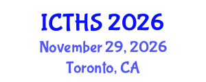 International Conference on Tourism and Hospitality Studies (ICTHS) November 29, 2026 - Toronto, Canada International Conference on Tourism and Hospitality Studies (ICTHS) November 29, 2026 - Toronto, Canada