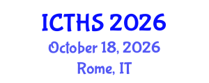 International Conference on Tourism and Hospitality Studies (ICTHS) October 18, 2026 - Rome, Italy