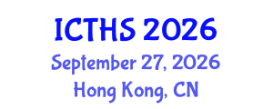 International Conference on Tourism and Hospitality Studies (ICTHS) September 27, 2026 - Hong Kong, China
