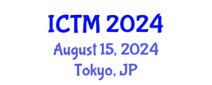 International Conference on Tourism and Management (ICTM) August 15, 2024 - Tokyo, Japan