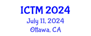 International Conference on Tourism and Management (ICTM) July 11, 2024 - Ottawa, Canada