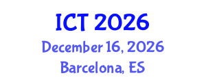 International Conference on Toxicology (ICT) December 16, 2026 - Barcelona, Spain International Conference on Toxicology (ICT) December 16, 2026 - Barcelona, Spain