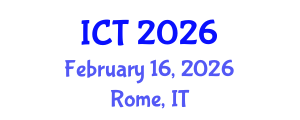 International Conference on Toxicology (ICT) February 16, 2026 - Rome, Italy International Conference on Toxicology (ICT) February 16, 2026 - Rome, Italy