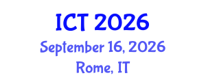 International Conference on Toxicology (ICT) September 16, 2026 - Rome, Italy International Conference on Toxicology (ICT) September 16, 2026 - Rome, Italy