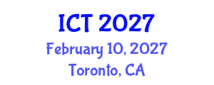 International Conference on Toxicology (ICT) February 10, 2027 - Toronto, Canada International Conference on Toxicology (ICT) February 10, 2027 - Toronto, Canada