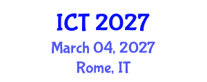 International Conference on Toxicology (ICT) March 04, 2027 - Rome, Italy International Conference on Toxicology (ICT) March 04, 2027 - Rome, Italy