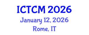 International Conference on Traditional and Complementary Medicine (ICTCM) January 12, 2026 - Rome, Italy International Conference on Traditional and Complementary Medicine (ICTCM) January 12, 2026 - Rome, Italy