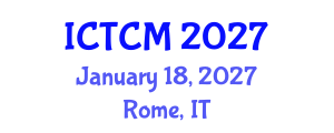 International Conference on Traditional and Complementary Medicine (ICTCM) January 18, 2027 - Rome, Italy International Conference on Traditional and Complementary Medicine (ICTCM) January 18, 2027 - Rome, Italy