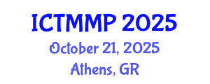 International Conference on Traditional Medicine and Medicinal Plants (ICTMMP) October 21, 2025 - Athens, Greece