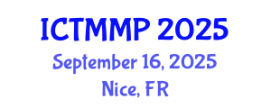 International Conference on Traditional Medicine and Medicinal Plants (ICTMMP) September 16, 2025 - Nice, France