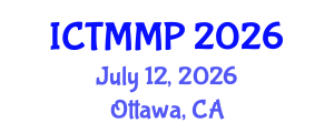 International Conference on Traditional Medicine and Medicinal Plants (ICTMMP) July 12, 2026 - Ottawa, Canada