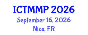 International Conference on Traditional Medicine and Medicinal Plants (ICTMMP) September 16, 2026 - Nice, France International Conference on Traditional Medicine and Medicinal Plants (ICTMMP) September 16, 2026 - Nice, France