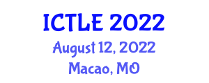 International Conference on Traffic and Logistic Engineering (ICTLE) August 12, 2022 - Macao, Macao