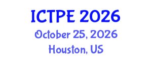 International Conference on Traffic and Pavement Engineering (ICTPE) October 25, 2026 - Houston, United States International Conference on Traffic and Pavement Engineering (ICTPE) October 25, 2026 - Houston, United States