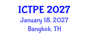International Conference on Traffic and Pavement Engineering (ICTPE) January 18, 2027 - Bangkok, Thailand