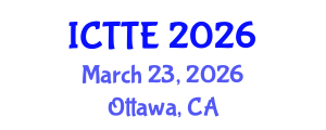 International Conference on Traffic and Transportation Engineering (ICTTE) March 23, 2026 - Ottawa, Canada International Conference on Traffic and Transportation Engineering (ICTTE) March 23, 2026 - Ottawa, Canada