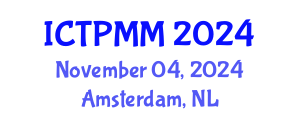 International Conference on Traffic Psychology and Main Models (ICTPMM) November 04, 2024 - Amsterdam, Netherlands