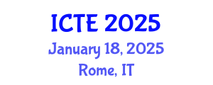 International Conference on Transport and Environment (ICTE) January 18, 2025 - Rome, Italy