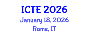 International Conference on Transport and Environment (ICTE) January 18, 2026 - Rome, Italy
