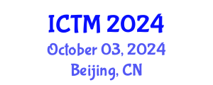 International Conference on Transport Management (ICTM) October 03, 2024 - Beijing, China