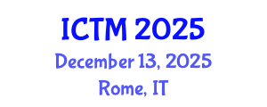 International Conference on Transport Management (ICTM) December 13, 2025 - Rome, Italy