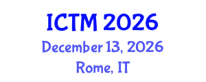 International Conference on Transport Management (ICTM) December 13, 2026 - Rome, Italy International Conference on Transport Management (ICTM) December 13, 2026 - Rome, Italy