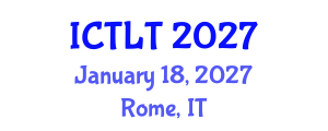 International Conference on Transportation and Logistics Technology (ICTLT) January 18, 2027 - Rome, Italy International Conference on Transportation and Logistics Technology (ICTLT) January 18, 2027 - Rome, Italy