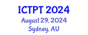 International Conference on Transportation Planning and Technology (ICTPT) August 29, 2024 - Sydney, Australia