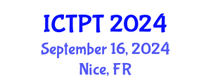 International Conference on Transportation Planning and Technology (ICTPT) September 16, 2024 - Nice, France