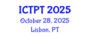 International Conference on Transportation Planning and Technology (ICTPT) October 28, 2025 - Lisbon, Portugal