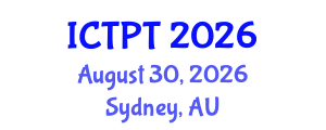 International Conference on Transportation Planning and Technology (ICTPT) August 30, 2026 - Sydney, Australia