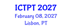 International Conference on Transportation Planning and Technology (ICTPT) February 08, 2027 - Lisbon, Portugal International Conference on Transportation Planning and Technology (ICTPT) February 08, 2027 - Lisbon, Portugal